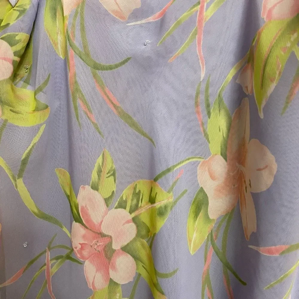 Vintage Valerie Stevens Pastel Purple Chemise - Picture 5 of 5